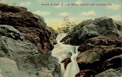 Center of falls at low water Postcard