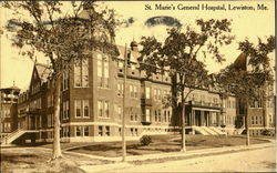 St. Marie's General Hospital Lewiston, ME Postcard Postcard