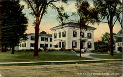 Old Ladies Home Bath, ME Postcard Postcard