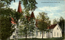 Congregational Church Dexter, ME Postcard Postcard