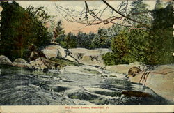 Mill Brook Scene Westfield, VT Postcard Postcard