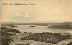 Bird's Eye View of Lake Bomoseen Vermont Postcard Postcard