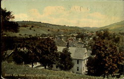 Bird's Eye View looking East St. Johnsbury, VT Postcard Postcard