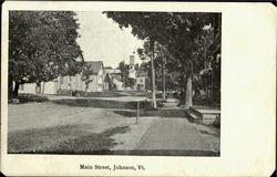 Main Street Johnson, VT Postcard Postcard