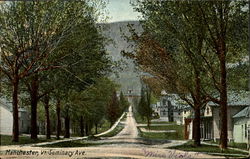 Seminary Ave Manchester, VT Postcard Postcard