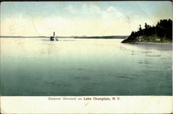 Steamer Vermont On Lake Champlain Postcard