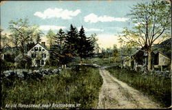 An Old Homestead, Near Brattleboro Postcard