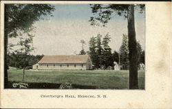 Chautaqua Hall Hedding, NH Postcard Postcard