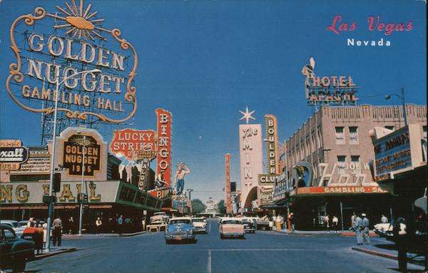 View of Buildings on Fremont Street Las Vegas, NV Postcard