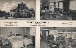 Stratton's Guests Windsor, NY Postcard Postcard Postcard