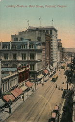 Looking North on Third Street Portland, OR Postcard Postcard Postcard