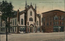 Town Hall and Syndicate Building Gardner, MA Postcard Postcard Postcard