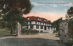 Sulphur Lick Springs Hotel Postcard