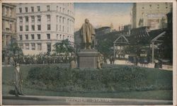 Beecher Statue Brooklyn, NY Postcard Postcard Postcard