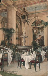 Donatello Fountain, Palm Room - Hotel La Salle Chicago, IL Postcard Postcard Postcard