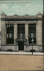 Washington Heights Free Library New York, NY Postcard Postcard Postcard