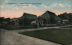 The Conservatory, Botanical Gardens, Central Park New York, NY Postcard Postcard Postcard