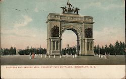 Soldiers and Sailors Arch, Prospekt Park Entrance Postcard