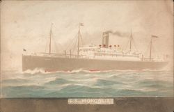 S.S. Mongolia Pacific Mail Steamship Company Boats, Ships Postcard Postcard Postcard