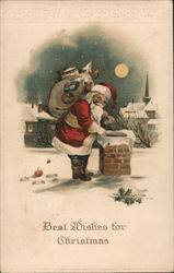 Best Wishes For Christmas Postcard