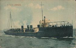 U.S.S. Lamson Ships Postcard Postcard Postcard