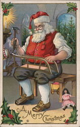 A Merry Christmas Santa Claus Postcard Postcard Postcard