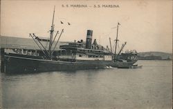 S.S. Marsina Boats, Ships Postcard Postcard Postcard