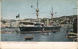 Marina Italiana -Corazzata, Castelfidaro Boats, Ships Postcard Postcard Postcard