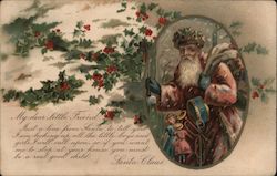 My Dear Little Friend Santa Claus Postcard Postcard Postcard