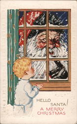 Hello Santa / A Merry Christmas Postcard