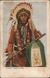 Chief "Skin Cote" Native Americana Postcard Postcard Postcard