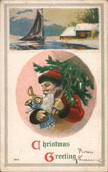 Christmas Greeting Postcard