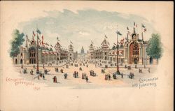 Exposition Universeile 1900 - Esplanade des Invalides 1900 Paris Exposition Postcard Postcard Postcard