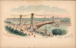 Exposition Universele 1900 - Pont Alexandre Postcard