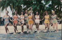 Water Nymphs At A Tropical Beach in Florida Swimsuits & Pinup Postcard Postcard Postcard