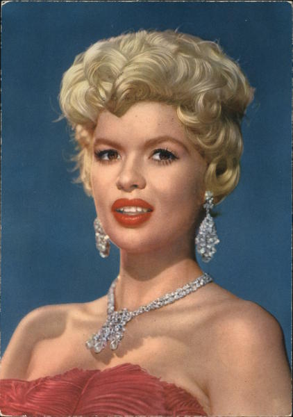 Jayne Mansfield Actresses Postcard