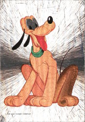 Walt Disney's Pluto the Dog Cartoons Postcard Postcard Postcard