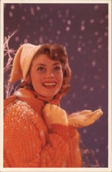 Model in Snow; 1961 Women Postcard Postcard Postcard