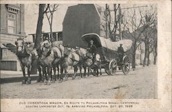 Old Conestoga Wagon en route to Philadelphia Susqui-Centennial Lancaster, PA Postcard Postcard Postcard