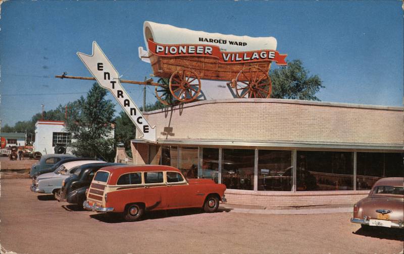 The Harold Warp Pioneer Village Minden, NE Postcard