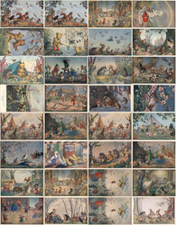 Lot of 32: Molly Brett Fantasy Animals Postcard