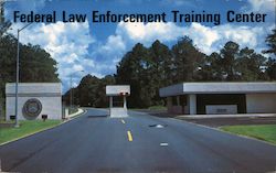 Main Entrance of Federal Law Enforcement Training Center Glynco, GA Postcard Postcard Postcard