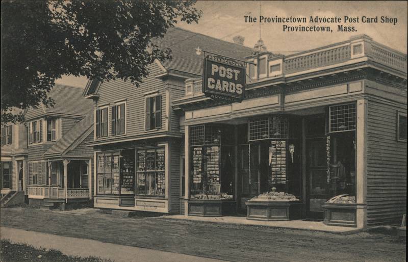 The Provincetown Advocate Post Card Shop Massachusetts Postcard   Card00002 Fr 