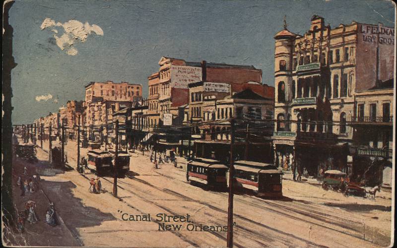 Canal Street New Orleans LA Postcard   Card00552 Fr 