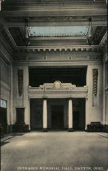 Entrance Memorial Hall Postcard