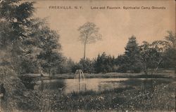 Lake and Fountain Spiritualist Camp Grounds Postcard