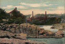 The Ragged Rocks on the Mohawk River Little Falls, NY Postcard Postcard Postcard