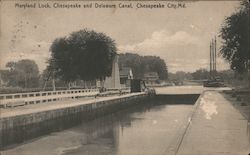 Maryland Lock, Chesapeake and Delaware Canal Postcard