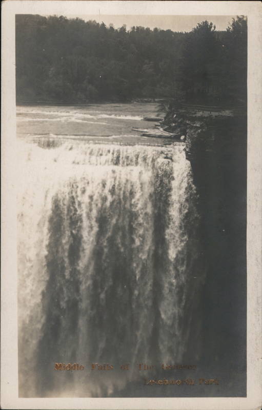 Middle Falls of the Genesee River Portage, NY Postcard