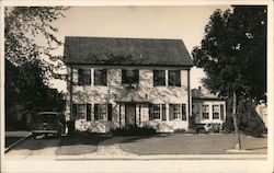 Old Big White Colonial House Postcard